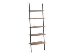 Prateleira| Unidade 5 prateleiras 64x34x185,5 cm -escuro e preto PT246267 Castanho