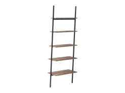 Prateleira| Unidade 5 prateleiras 64x34x185,5 cm -escuro e preto PT246267 Castanho