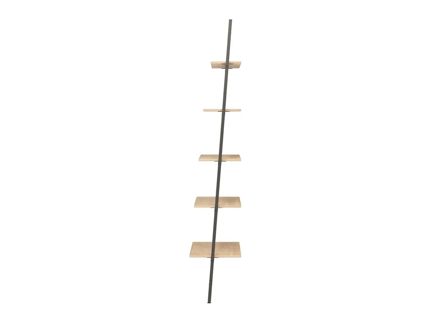 Prateleira* Unidade 5 prateleiras 64x34x185,5 cm -claro e preto PT944139 Castanho