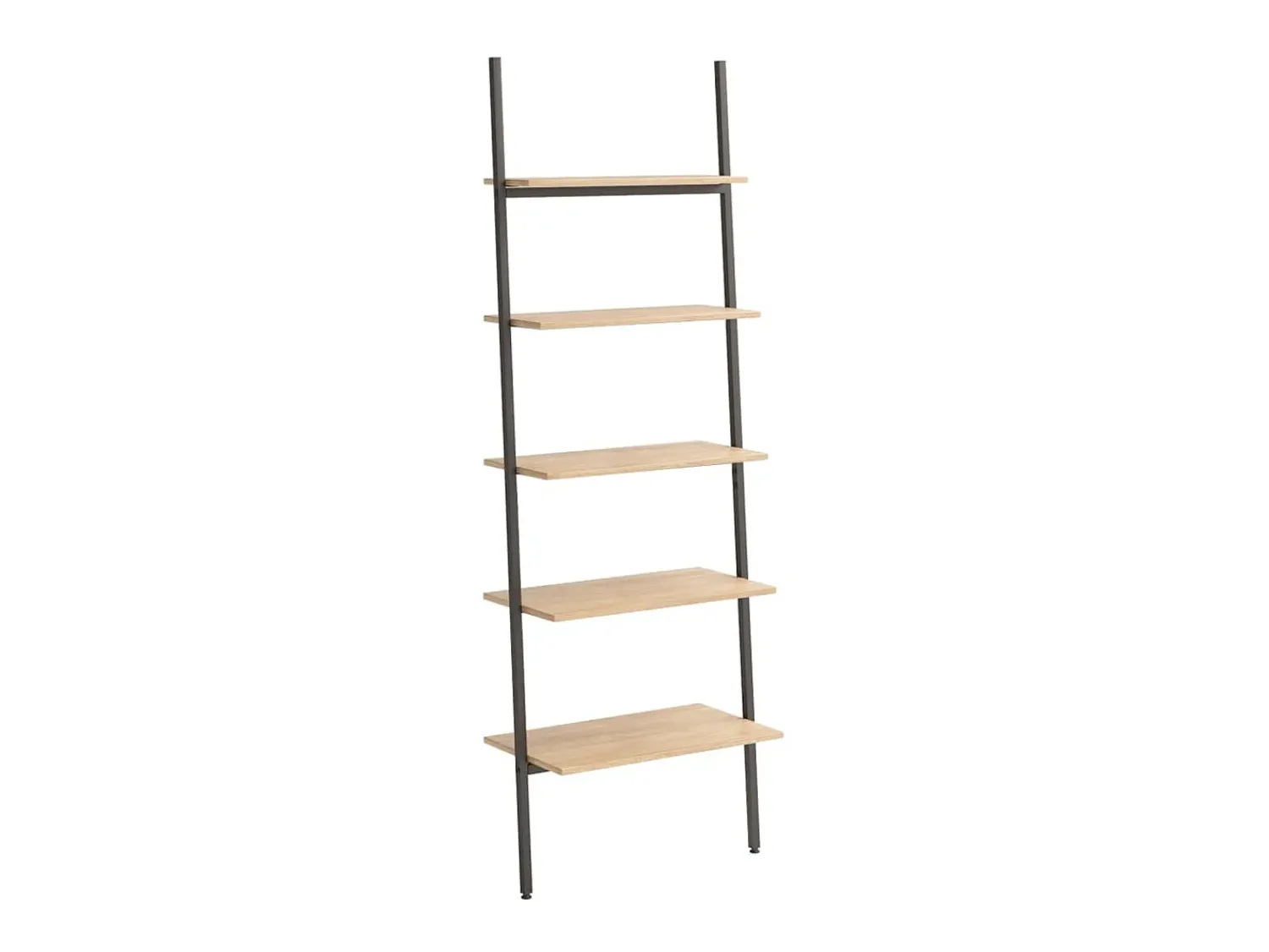 Prateleira* Unidade 5 prateleiras 64x34x185,5 cm -claro e preto PT944139 Castanho