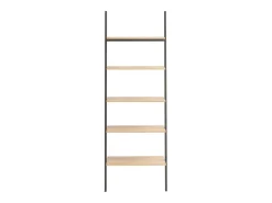 Prateleira* Unidade 5 prateleiras 64x34x185,5 cm -claro e preto PT944139 Castanho