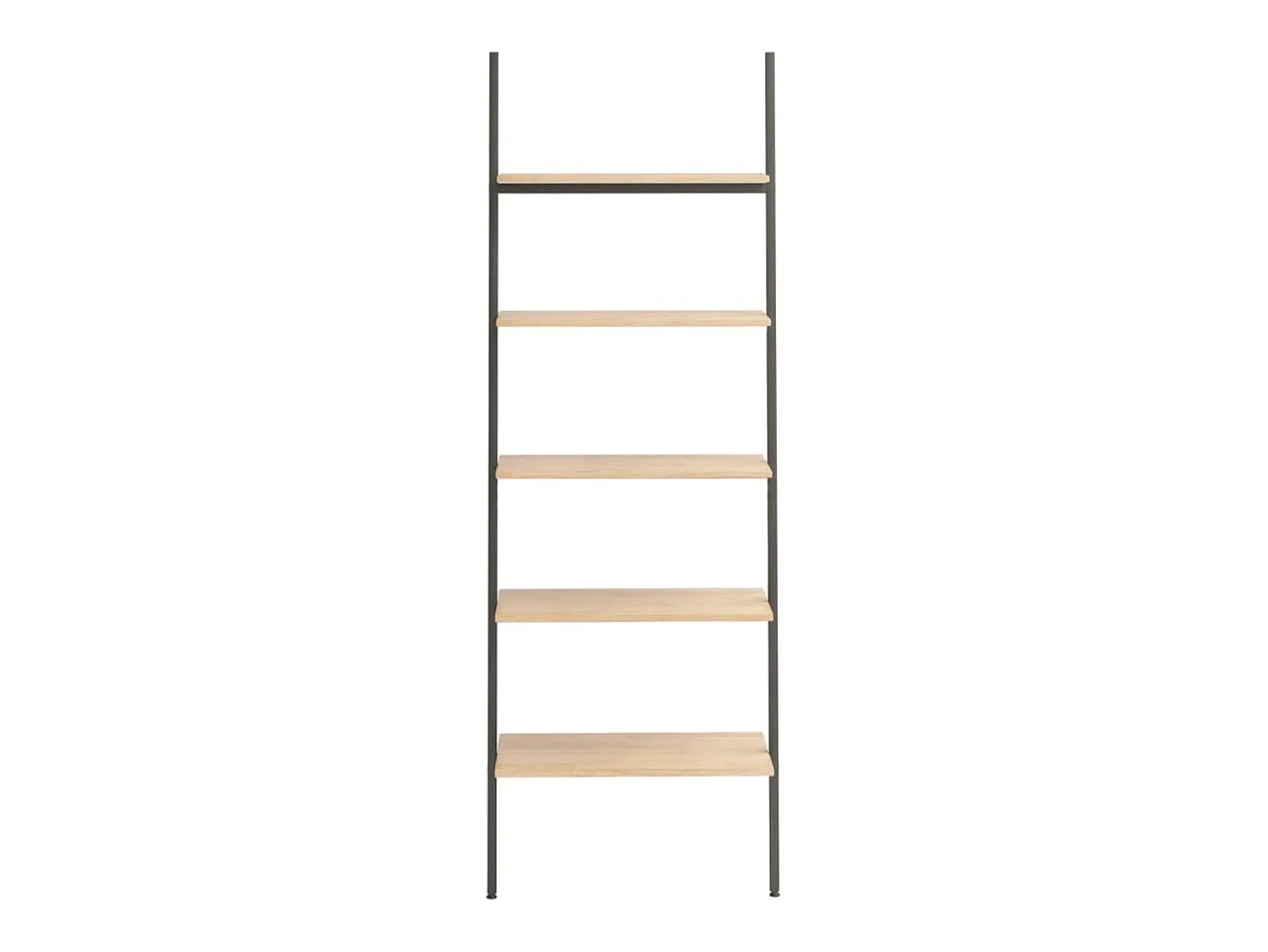 Prateleira* Unidade 5 prateleiras 64x34x185,5 cm -claro e preto PT944139 Castanho