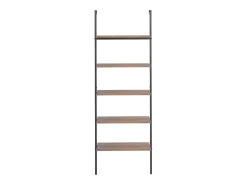 Unidade 5 prateleiras 64x35x185 cm -escuro e preto PT507807^ Prateleira