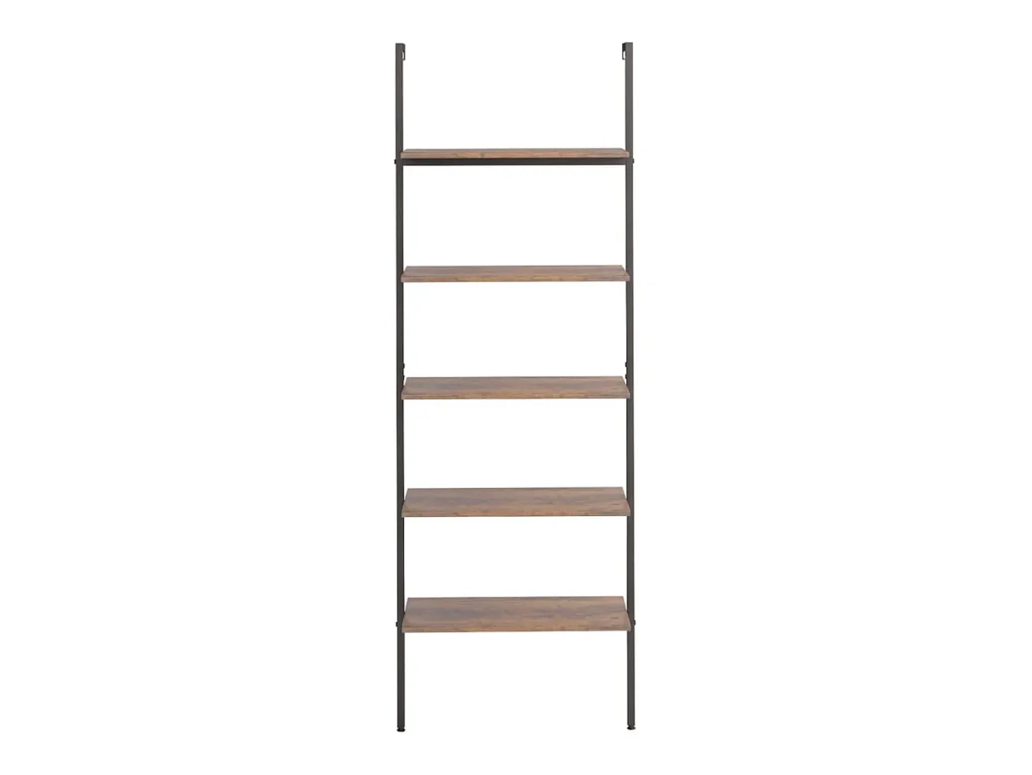 Unidade 5 prateleiras 64x35x185 cm -escuro e preto PT507807^ Prateleira