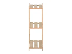 Outlet Unidade arrumação 3 prateleiras 80x28,5x90 cm pinho maciço PT627289 Castanho