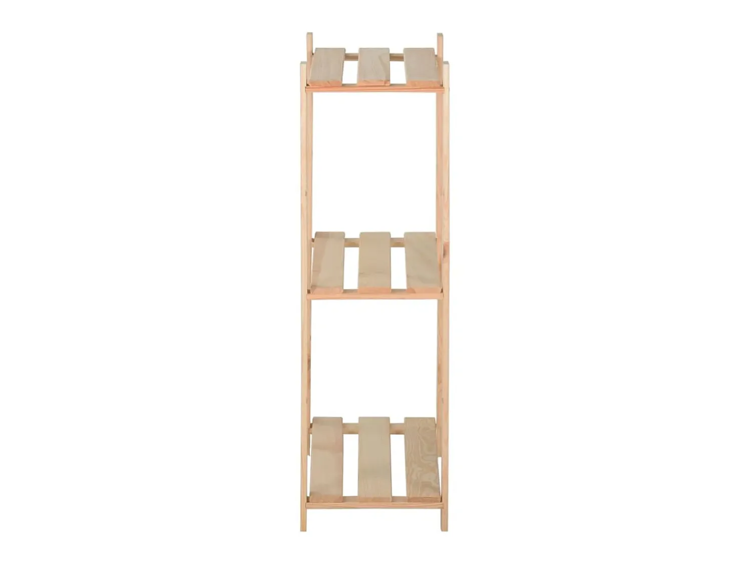 Outlet Unidade arrumação 3 prateleiras 80x28,5x90 cm pinho maciço PT627289 Castanho