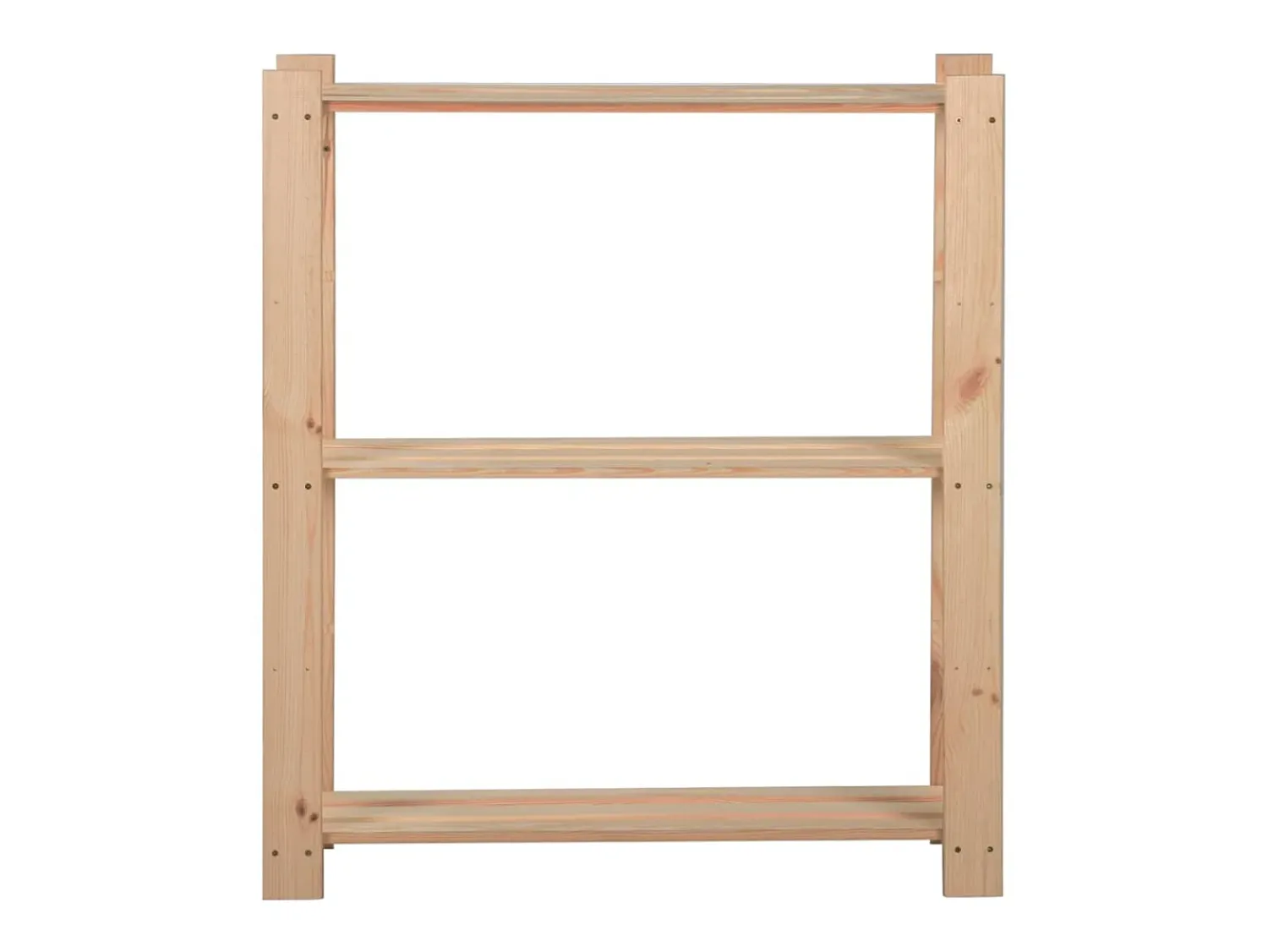 Outlet Unidade arrumação 3 prateleiras 80x28,5x90 cm pinho maciço PT627289 Castanho