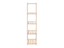 Prateleira* Unidade arrumação 5 prateleiras 80x38x170 cm pinho 250 kg PT116757 Bege
