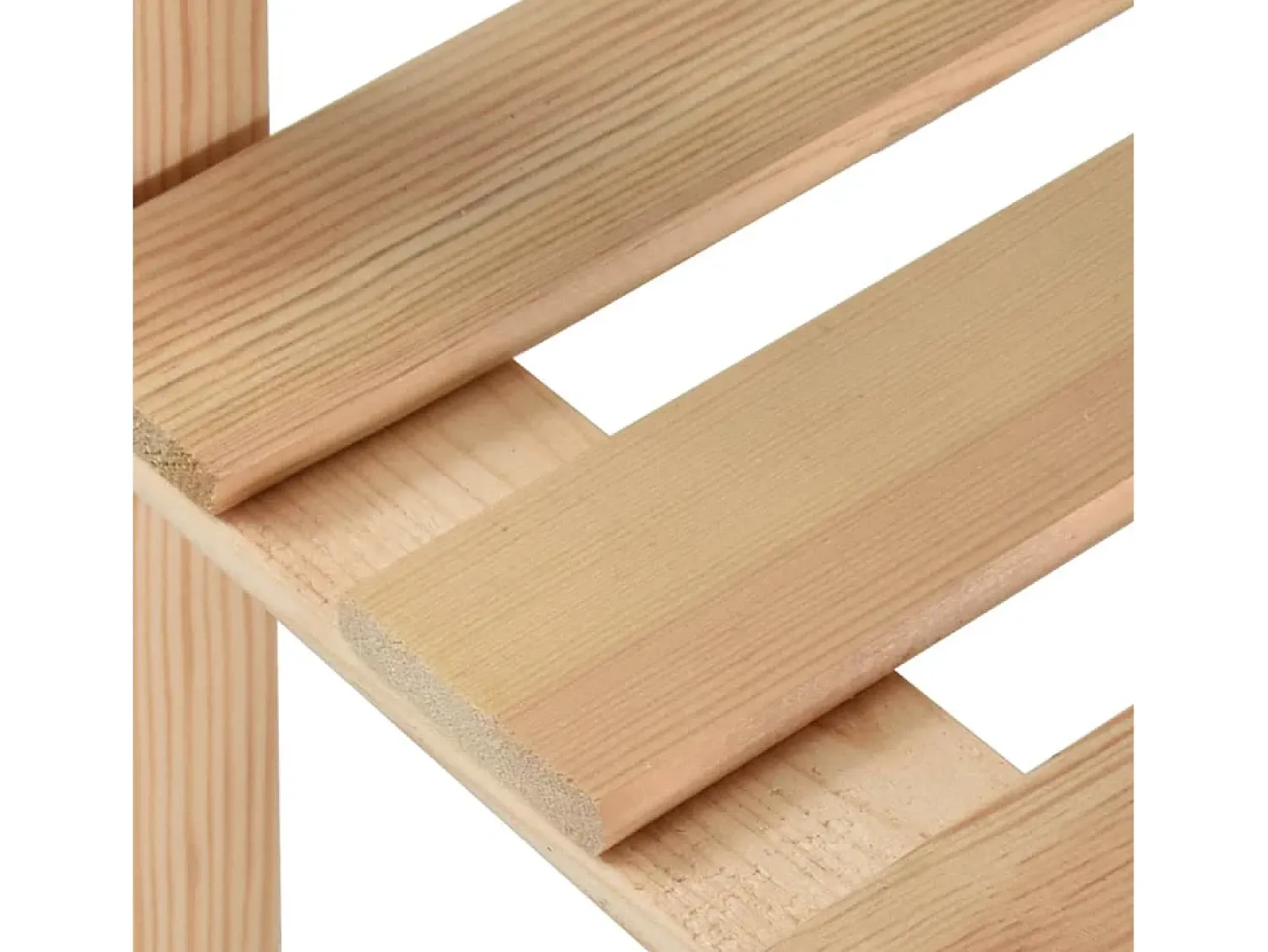 Prateleira| Unidade arrumação 5 prateleiras 170x28,5x170 cm pinho maciço PT293257 Castanho