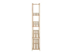 Prateleira| Unidade arrumação 5 prateleiras 170x28,5x170 cm pinho maciço PT293257 Castanho
