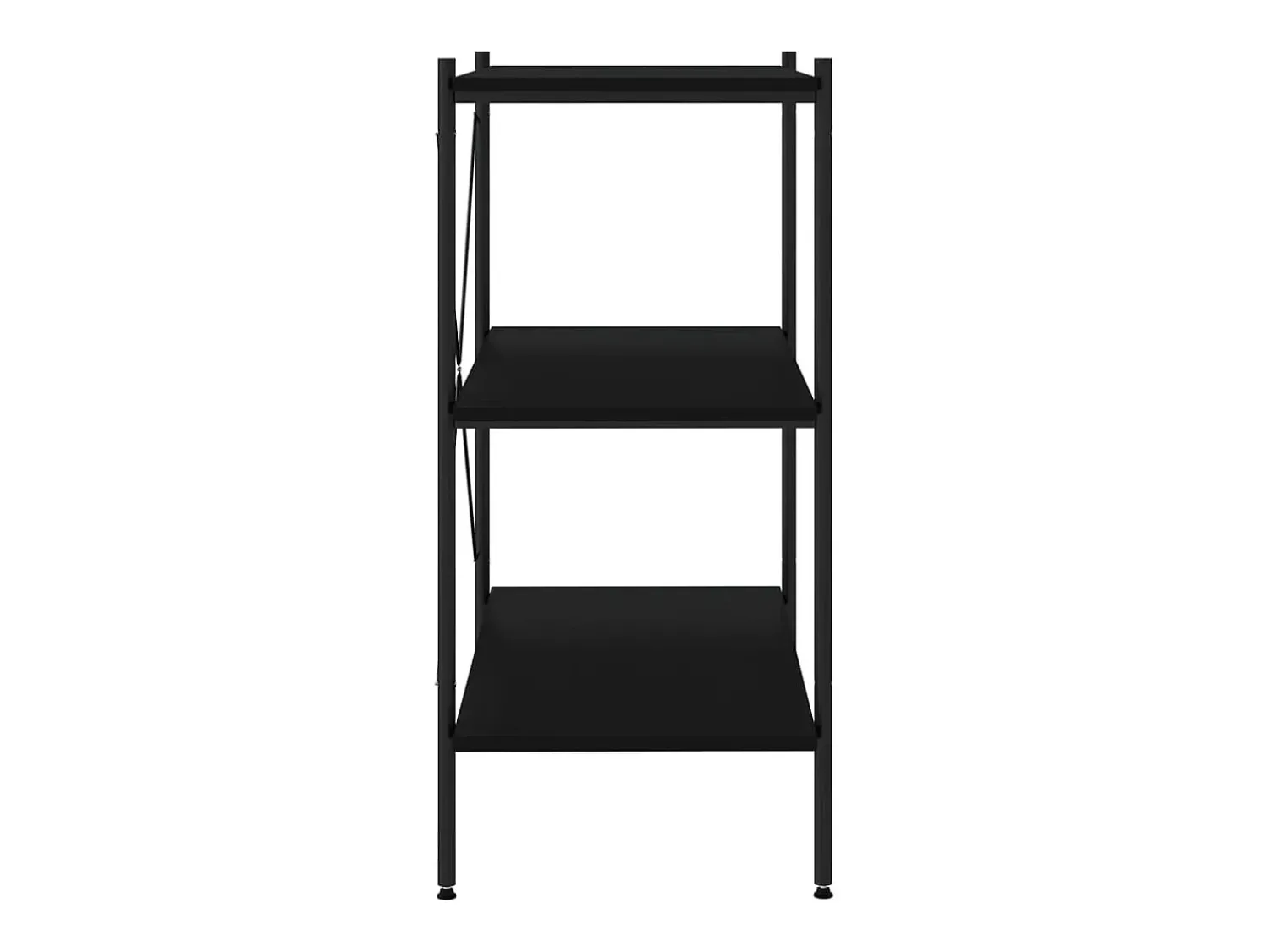 Discount Unidade com 3 prateleiras 80x40x92 cm PT715908 Preto