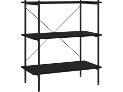 Discount Unidade com 3 prateleiras 80x40x92 cm PT715908 Preto