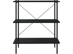 Discount Unidade com 3 prateleiras 80x40x92 cm PT715908 Preto