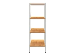 Best vidaxl Unidade com 4 prateleiras 80x40x130 cm /cor de carvalho Branco