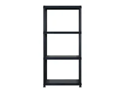 Discount Unidade com 4 prateleiras 183x30,5x130 cm plástico PT722981 Preto