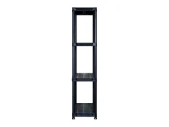 Discount Unidade com 4 prateleiras 183x30,5x130 cm plástico PT722981 Preto