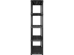 Prateleira* Unidade com 5 prateleiras 170x40x185 cm plástico PT499545 Preto