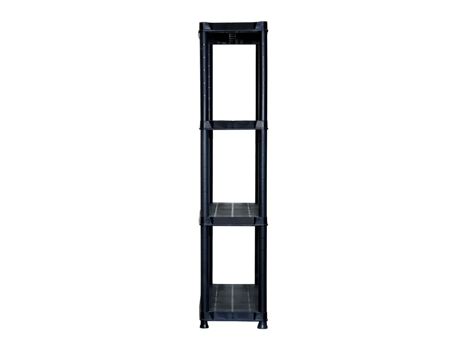 Prateleira* Unidade com 4 prateleiras 61x30,5x130 cm plástico PT488870 Preto
