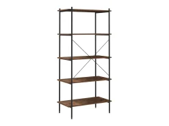 Prateleira| Unidade com 5 prateleiras 80x40x163 cm /natural PT775832 Preto