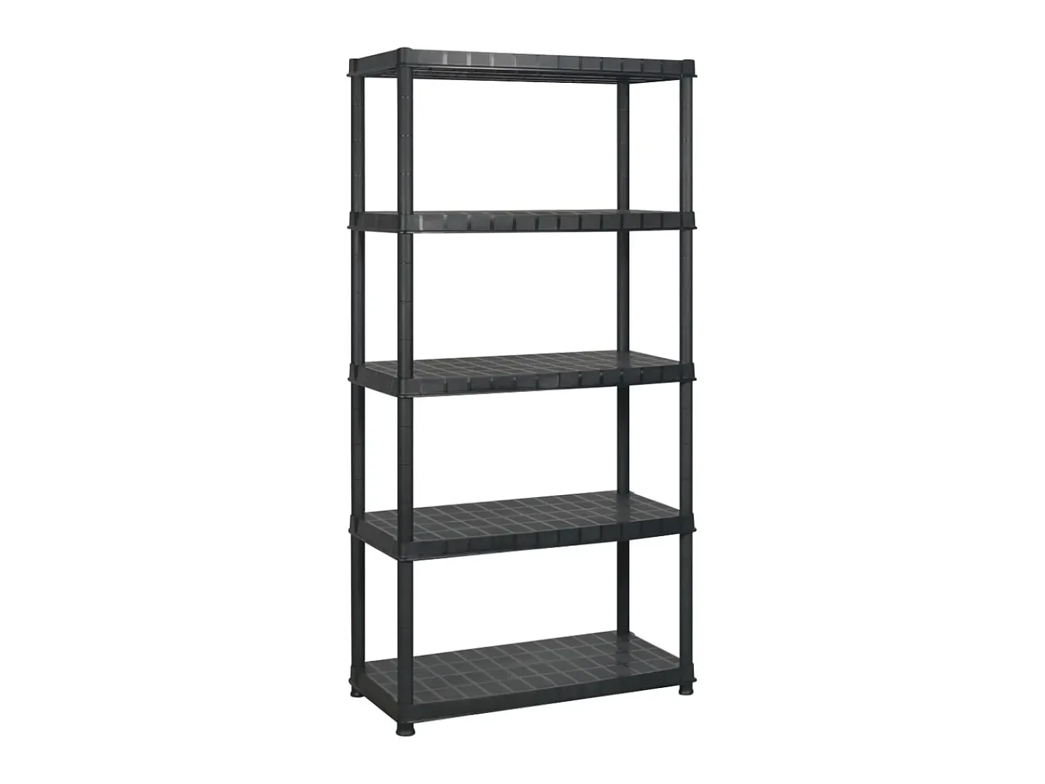 Hot Unidade com 5 prateleiras 183x45,7x185 cm plástico PT771463 Preto