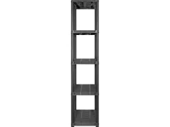 Prateleira* Unidade com 5 prateleiras 213x38x170 cm plástico PT711372 Preto