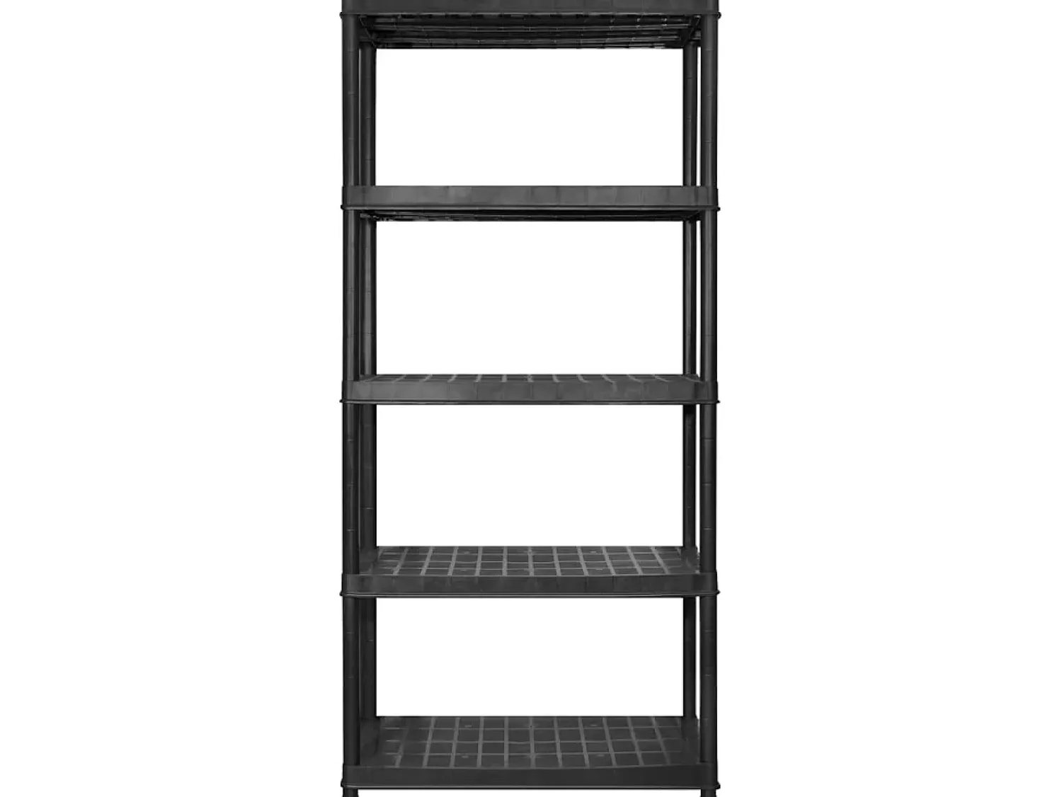 Best Unidade com 5 prateleiras 255x40x185 cm plástico PT110386 Preto
