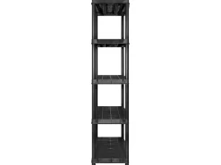 Best Unidade com 5 prateleiras 255x40x185 cm plástico PT110386 Preto