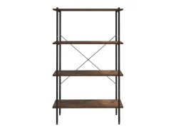 Prateleira| Unidade com 4 prateleiras 80x40x130 cm /natural PT955657 Preto