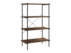 Prateleira| Unidade com 4 prateleiras 80x40x130 cm /natural PT955657 Preto