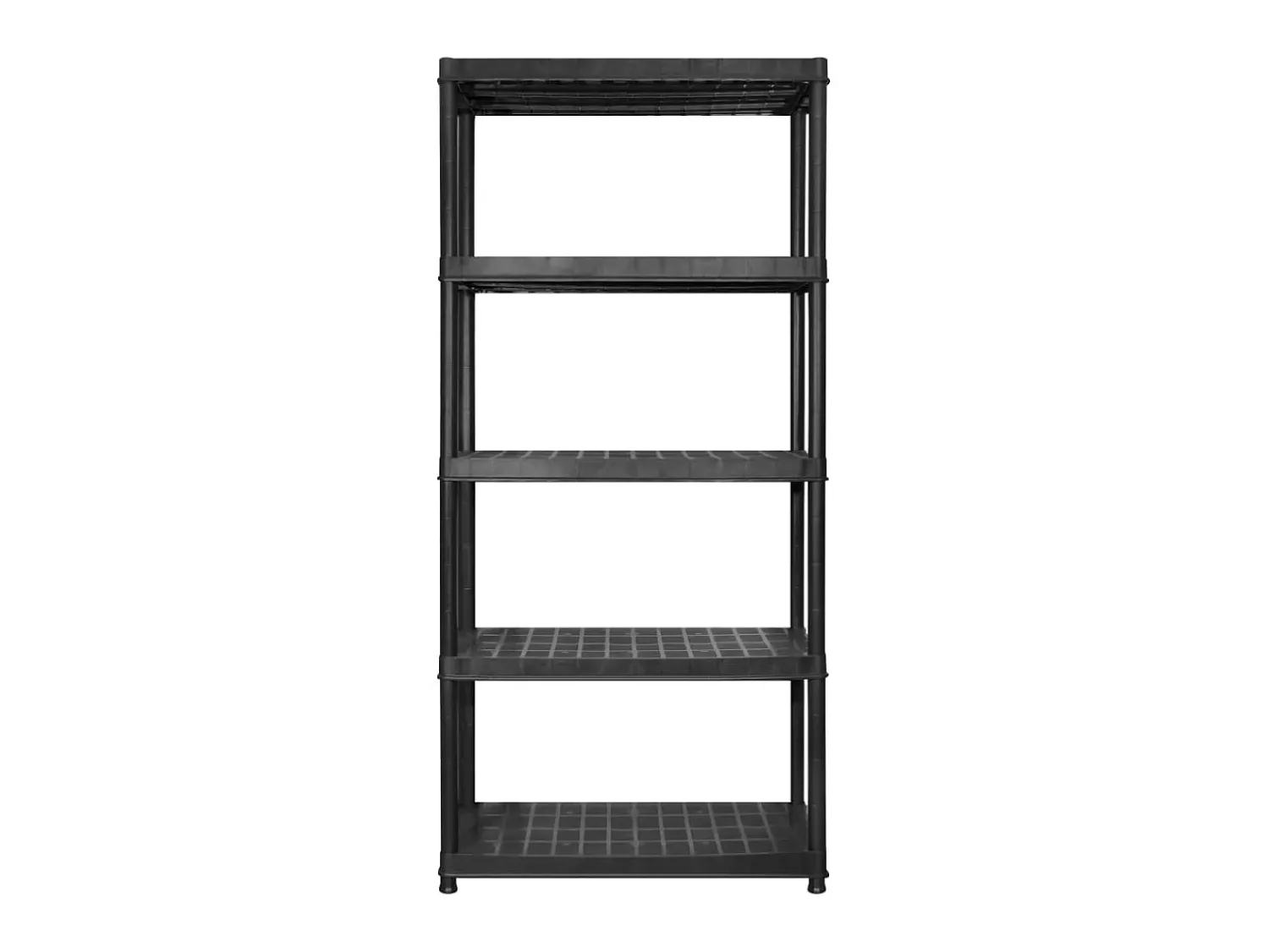 Unidade com 5 prateleiras 340x40x185 cm plástico PT263330^ Prateleira