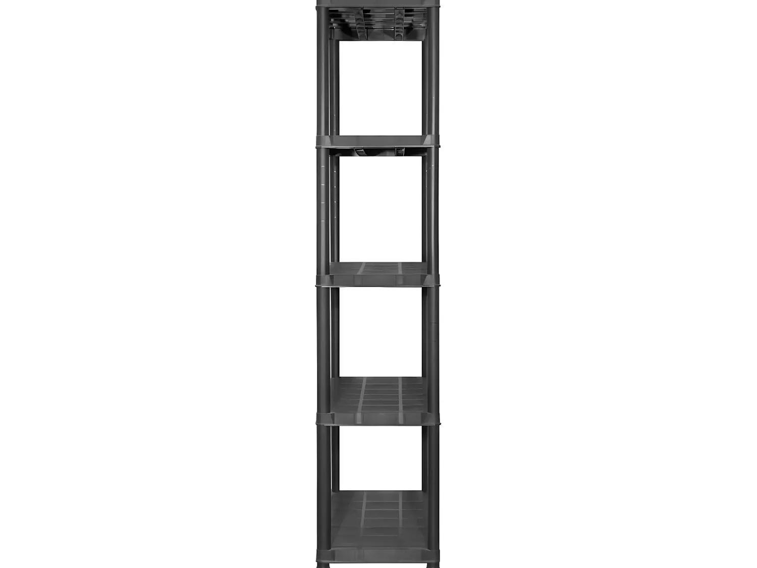 Prateleira| Unidade com 5 prateleiras 142x38x170 cm plástico PT697993 Preto