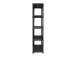 New Unidade com 5 prateleiras 91,5x45,7x185 cm plástico PT332744 Preto