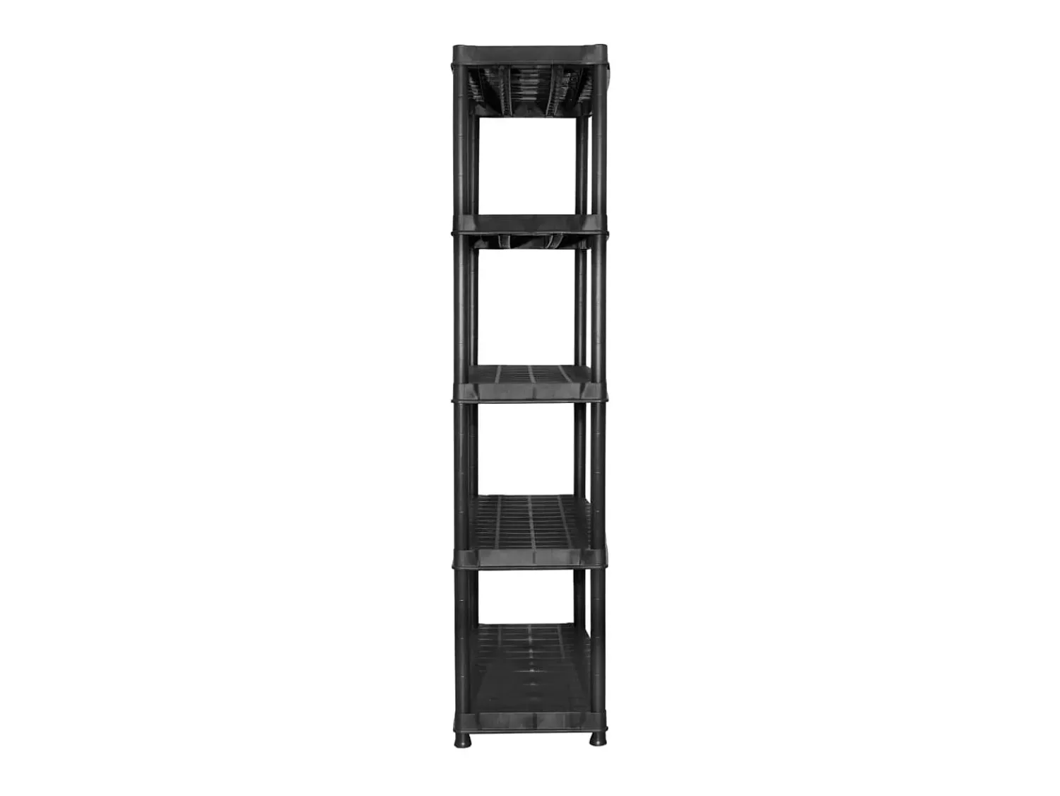New Unidade com 5 prateleiras 91,5x45,7x185 cm plástico PT332744 Preto