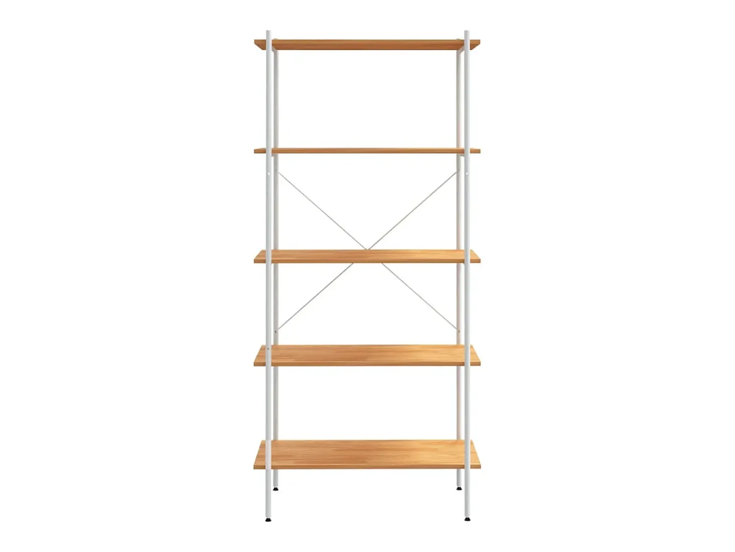 Clearance Unidade com 5 prateleiras 80x40x163 cm /cor de carvalho PT281191 Branco
