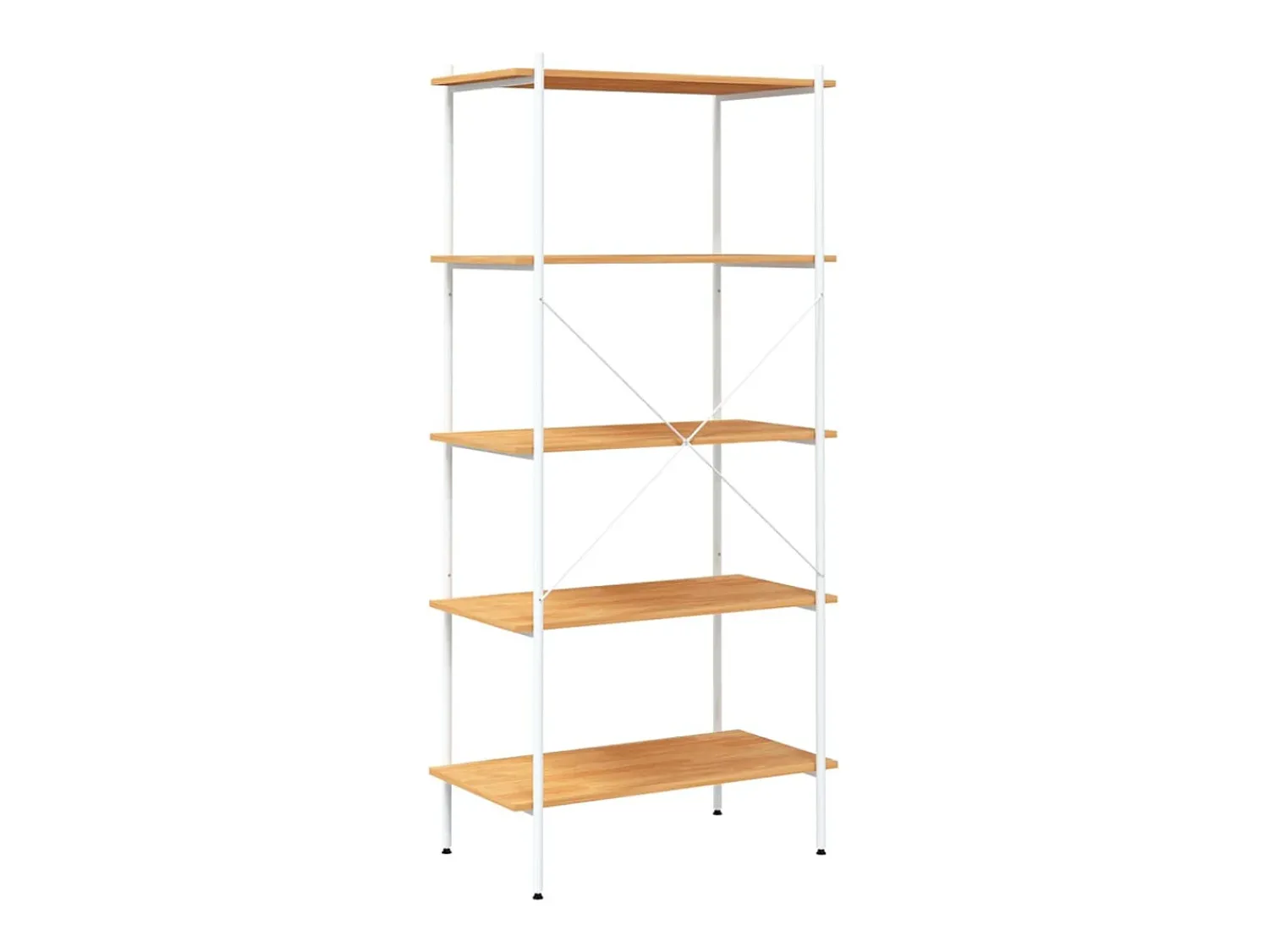 Clearance Unidade com 5 prateleiras 80x40x163 cm /cor de carvalho PT281191 Branco
