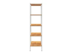 Clearance Unidade com 5 prateleiras 80x40x163 cm /cor de carvalho PT281191 Branco