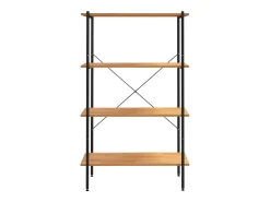Sale Unidade com 4 prateleiras 80x40x130 cm /cor de carvalho PT842398 Preto