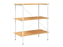 Unidade com 3 prateleiras 80x40x92 cm /cor de carvalho PT695200^ Prateleira
