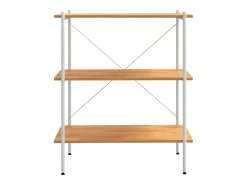 Unidade com 3 prateleiras 80x40x92 cm /cor de carvalho PT695200^ Prateleira