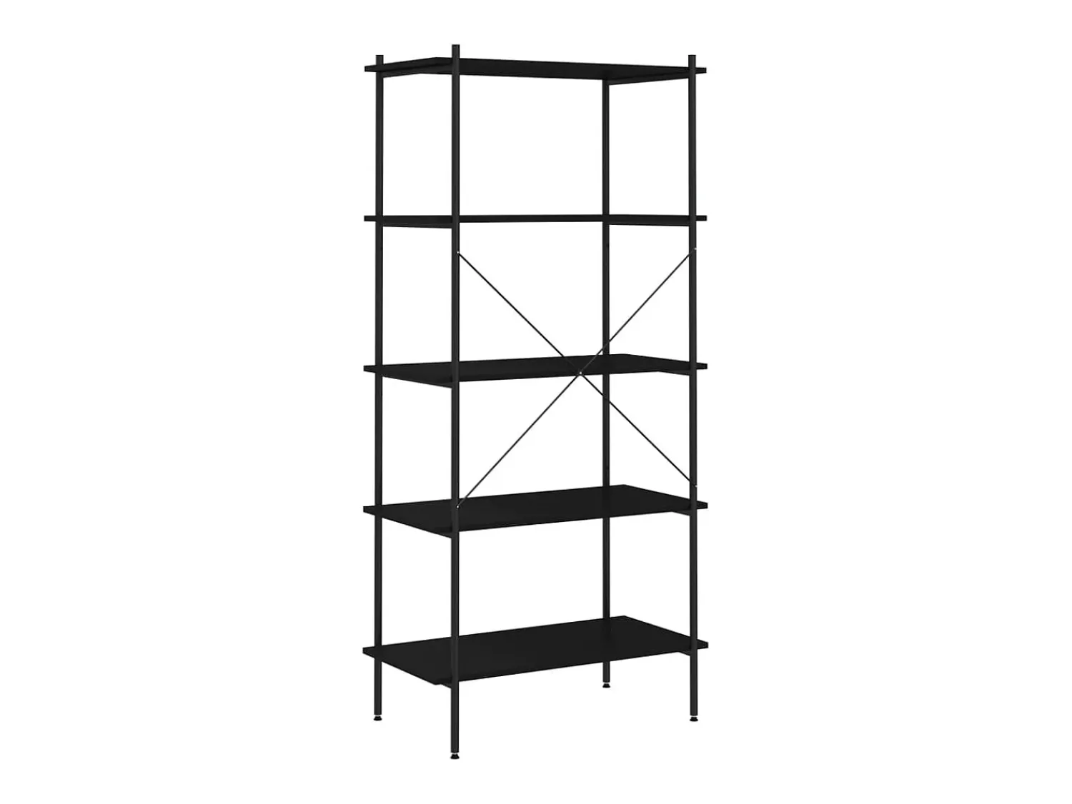 Prateleira| Unidade com 5 prateleiras 80x40x163 cm PT577526 Preto
