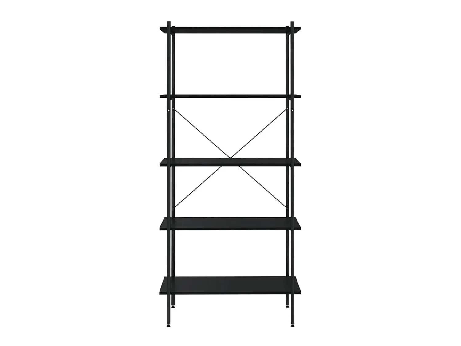 Prateleira| Unidade com 5 prateleiras 80x40x163 cm PT577526 Preto