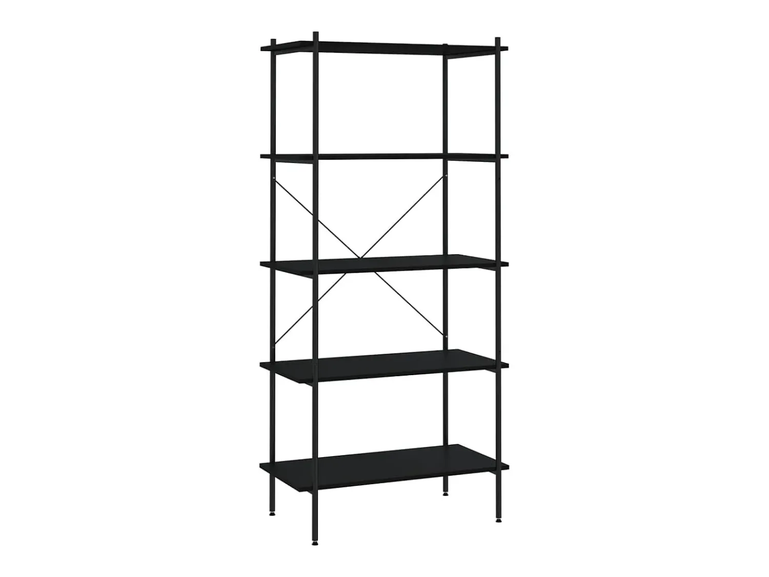 Prateleira| Unidade com 5 prateleiras 80x40x163 cm PT577526 Preto