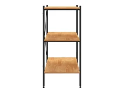 Prateleira| Unidade com 3 prateleiras 80x40x92 cm /cor de carvalho PT410080 Preto
