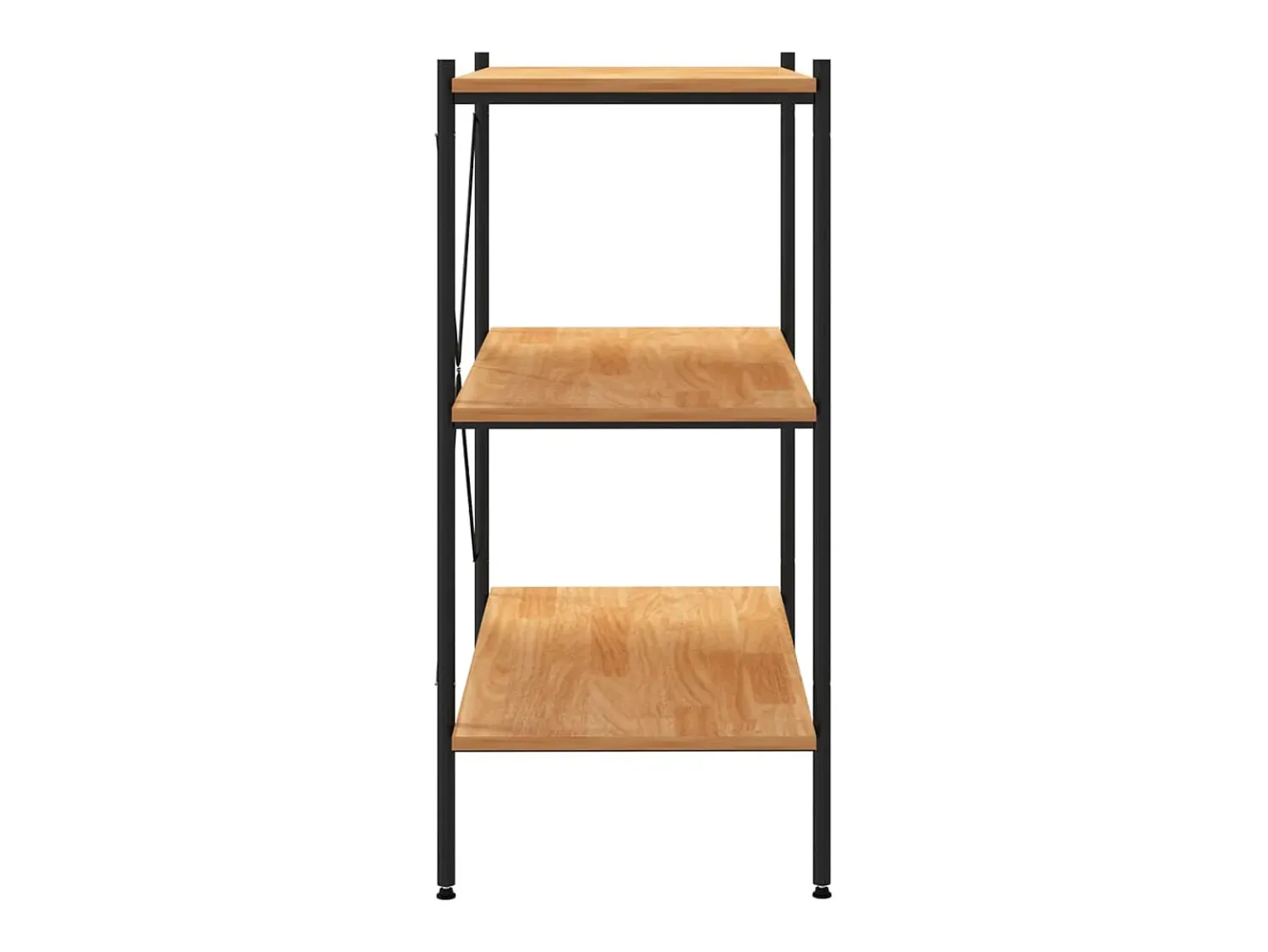 Prateleira| Unidade com 3 prateleiras 80x40x92 cm /cor de carvalho PT410080 Preto