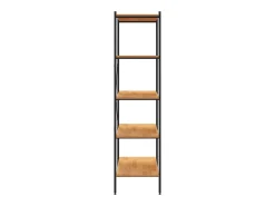 Prateleira* Unidade com 5 prateleiras 80x40x163 cm /cor de carvalho PT387787 Preto