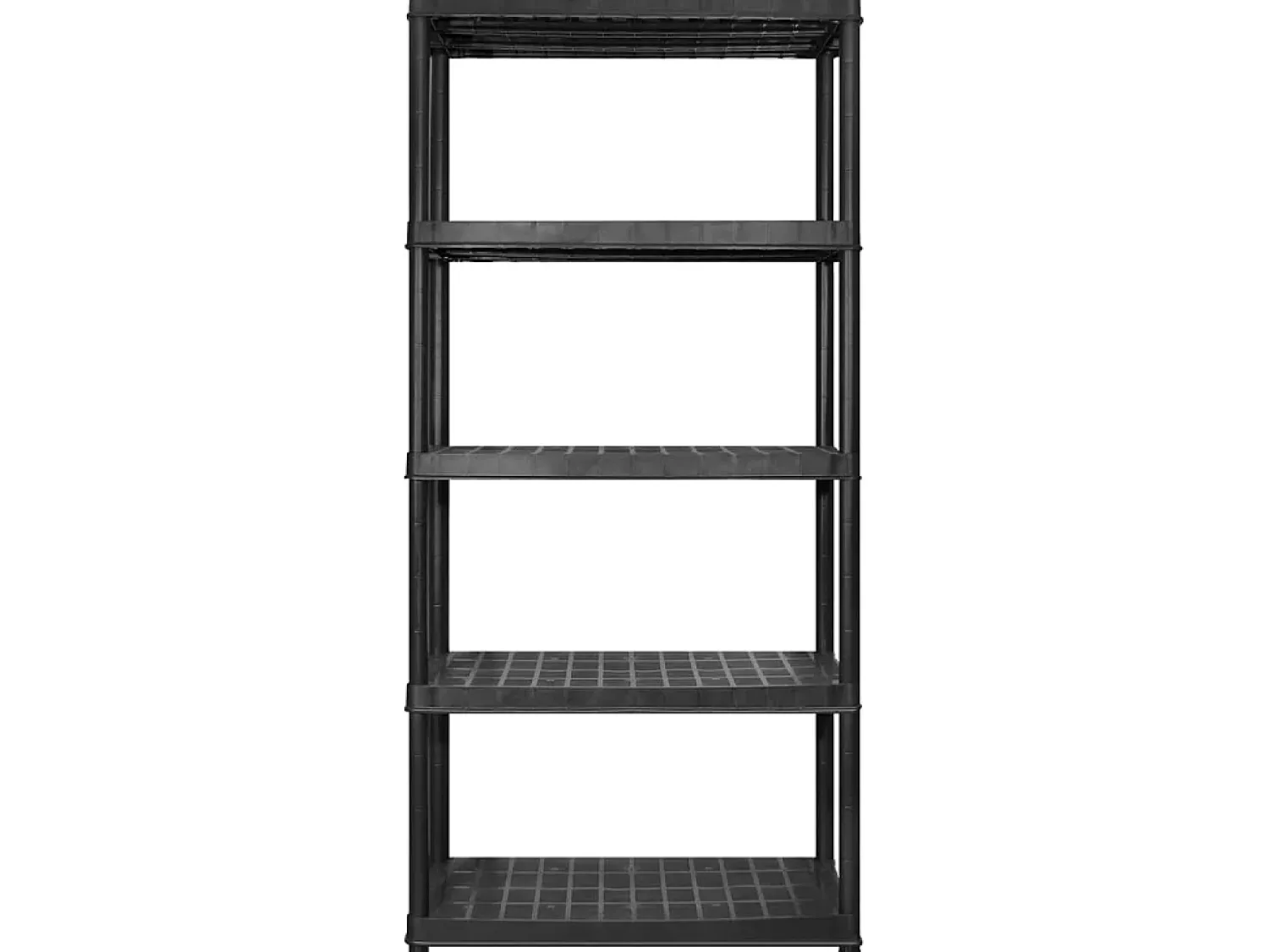 Online Unidade com 5 prateleiras 274,5x45,7x185 cm plástico PT542006 Preto