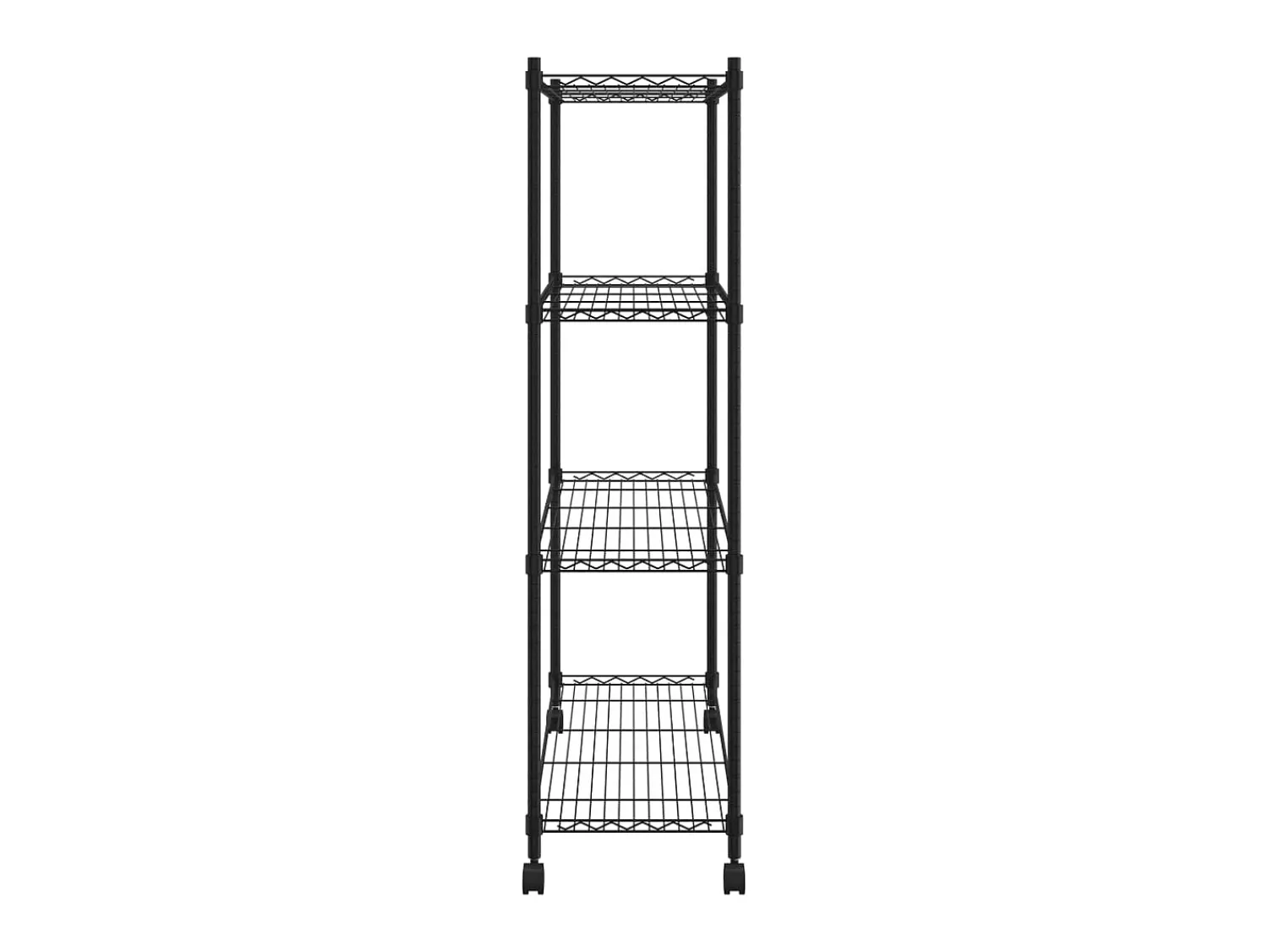 Unidade de 4 prateleiras com rodas 90x35x142 cm 200 Kg PT243563^ Prateleira
