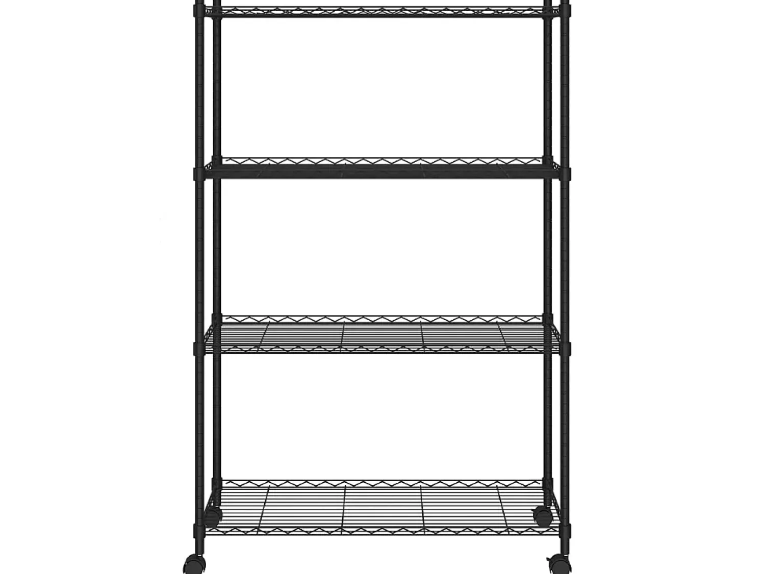 Unidade de 4 prateleiras com rodas 90x35x142 cm 200 Kg PT243563^ Prateleira