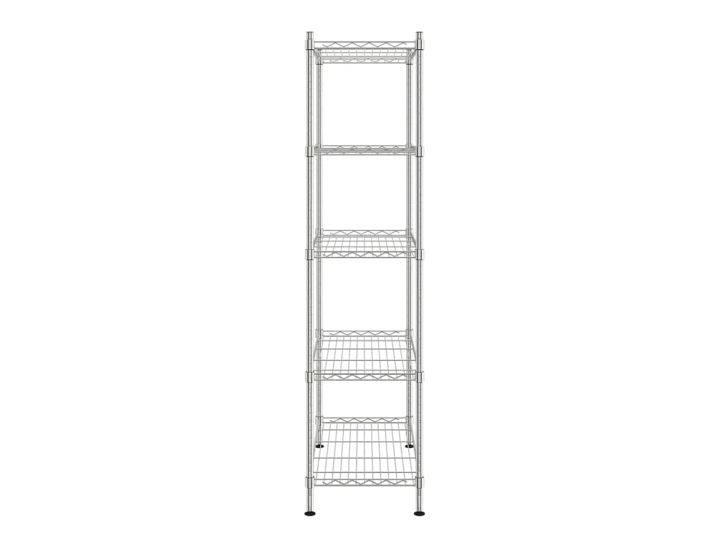 Unidade de 5 prateleiras 90x35x180 cm 250 kg cromado PT943629^ Prateleira