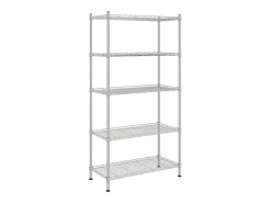 Unidade de 5 prateleiras 90x35x180 cm 250 kg cromado PT943629^ Prateleira